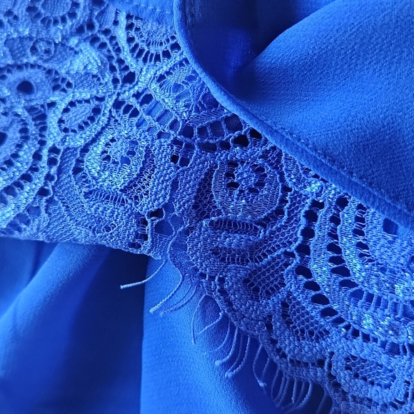 MINE Royal blue sleveless  top Sz M - Picture 3 of 13